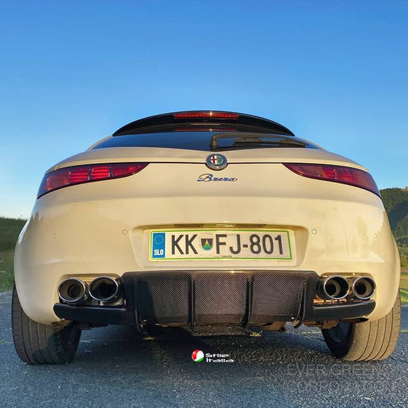 REAR DIFFUSER ALFA BRERA CARBON | EVERGREEN CORPORATION