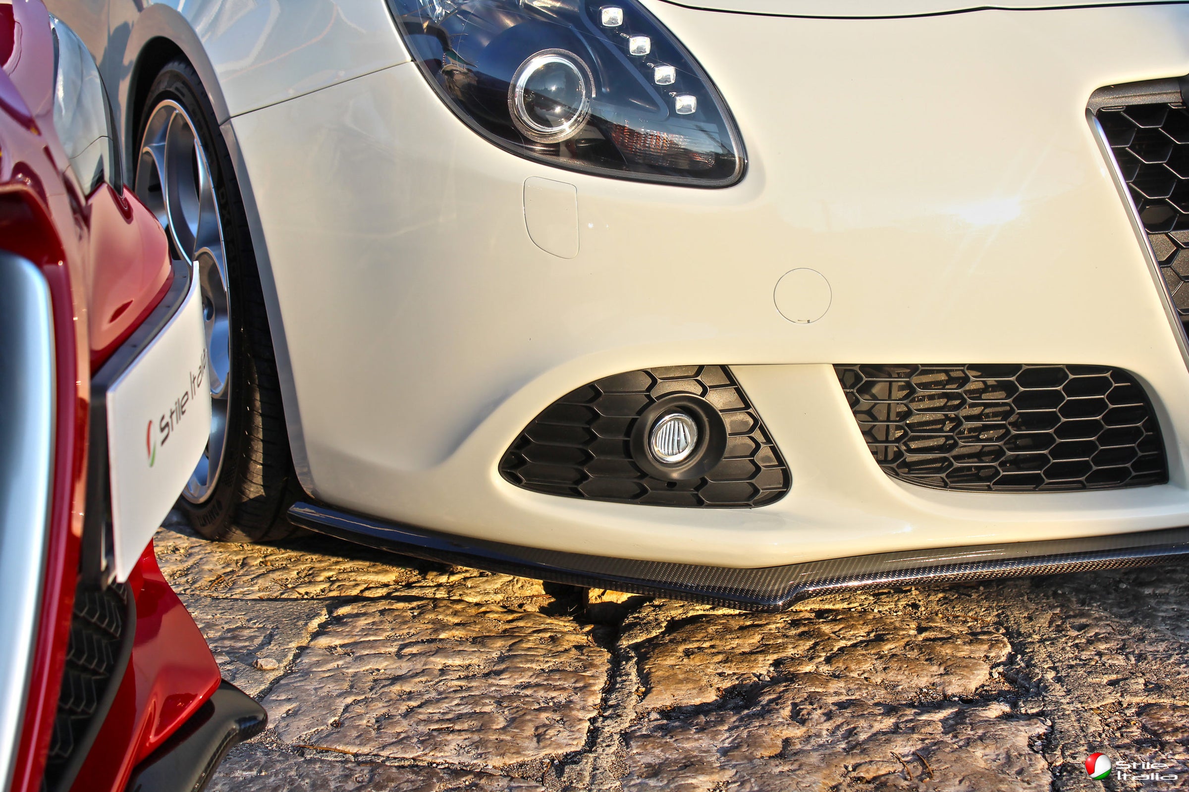 カーボンファイバー製 リップスポイラー　アルフロメオ ジュリエッタ用 Cobalt Giulietta カーボンリップスポイラー(2012-2021)｜ラテン
