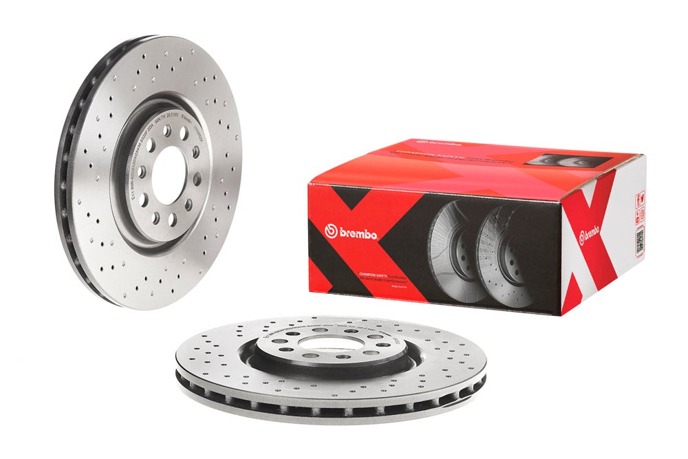 アルファロメオ・ジュリエッタ Brembo XTRAドリルドブレーキローター 